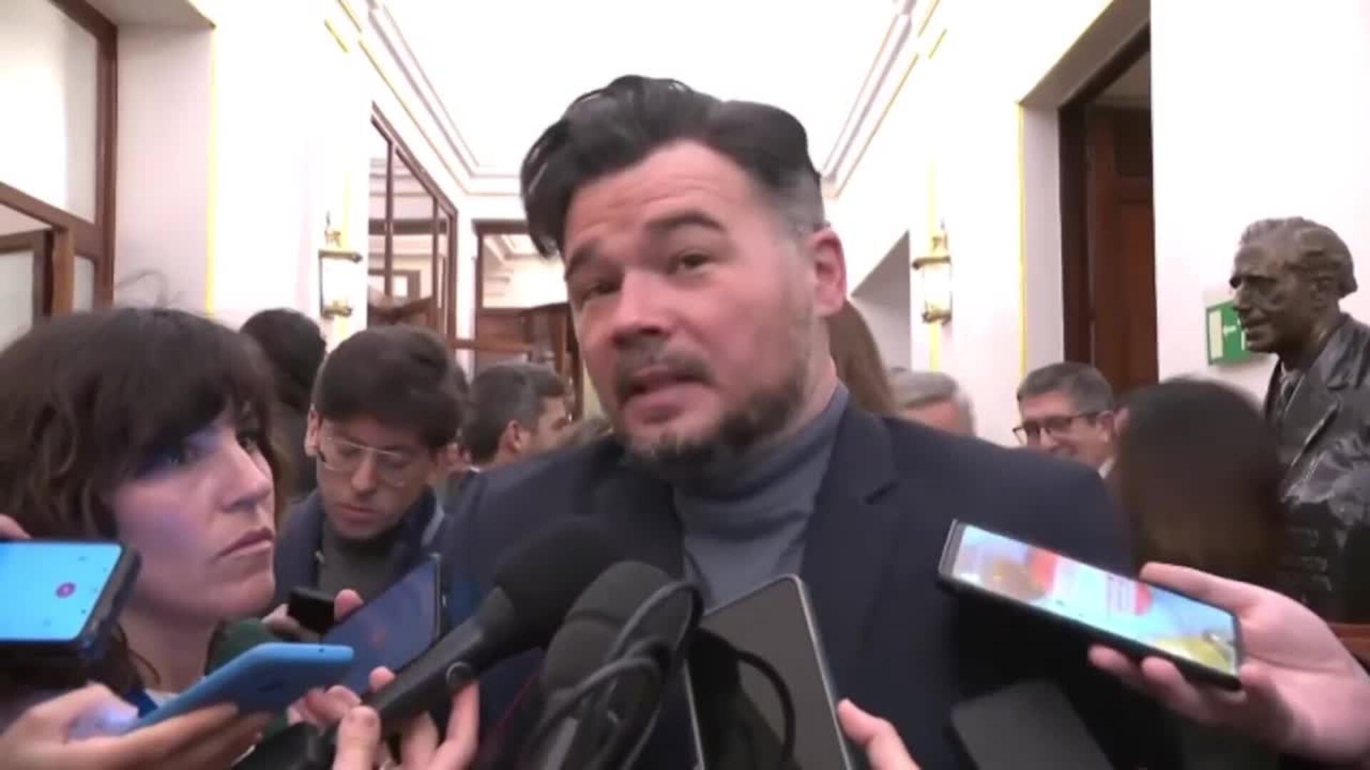 Rufián ve "anecdótico" que el Sabadell vuelva a Cataluña