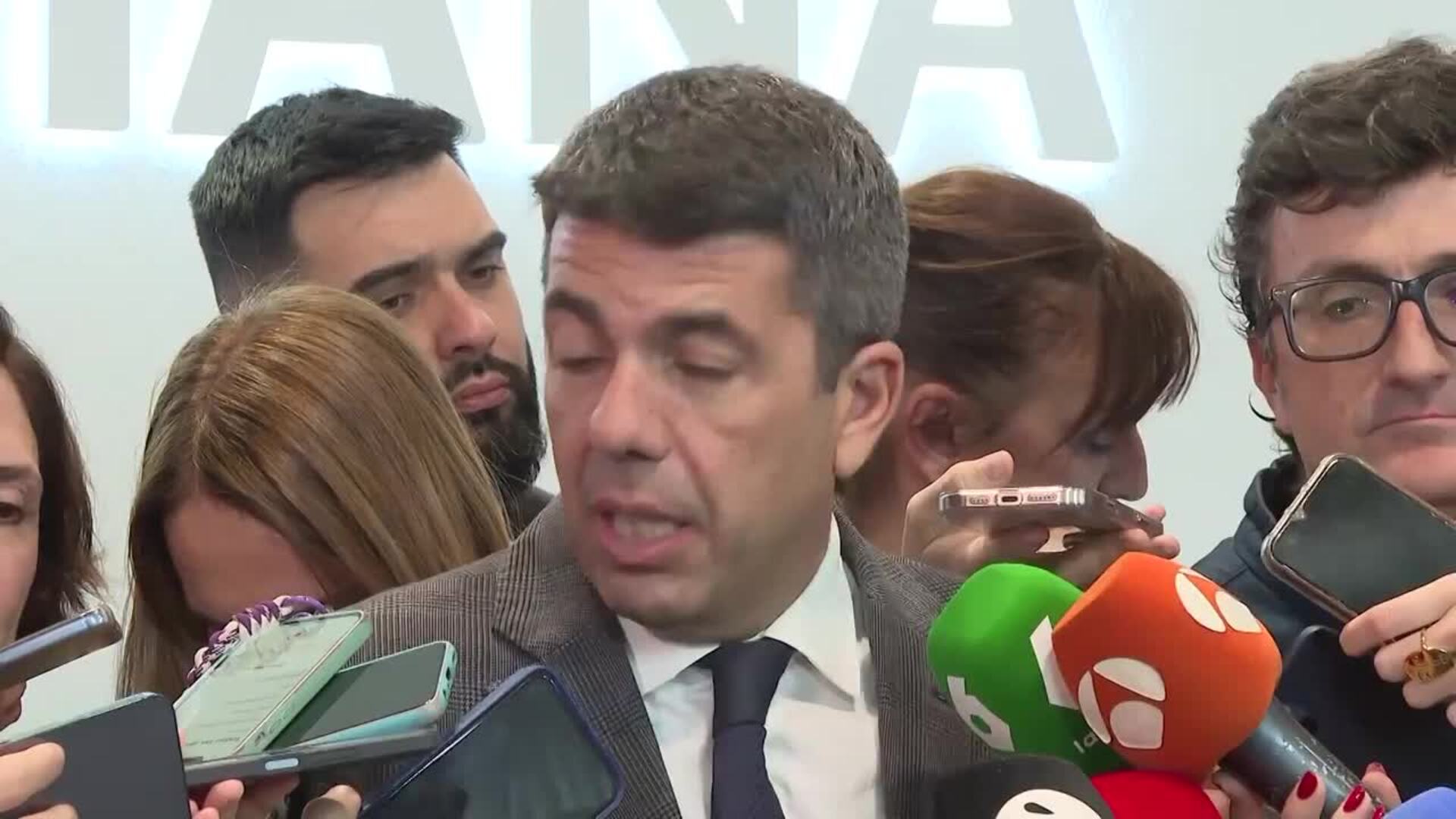 Mazón critica "decreto trampa" que tumbó PP en Congreso por "mezclar ayudas dana con impuestos"