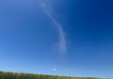 Un tornado sorprende a los vecinos en el sur de la provincia de Burgos