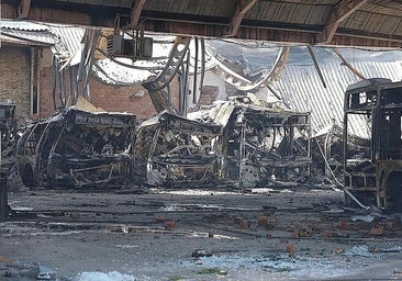 Ayala confirma que el incendio de los buses de Burgos se originó en uno de «renting»