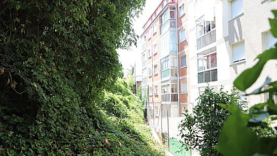 Vecinos de Burgos denuncian el «abandono total» y «el peligro de incendio» por la falta de limpieza de un gran solar frente a sus casas