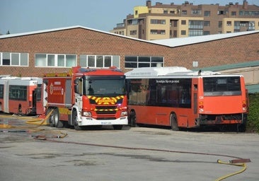 El Ayuntamiento recupera los 20 autobuses de renting cuatro meses después del incendio en las cocheras de Burgos