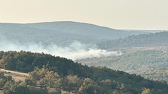 Elevan el nivel de riesgo de un grave incendio al norte de la provincia de Burgos
