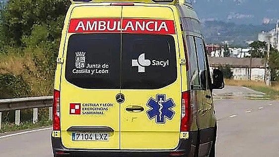 Herido un ciclista tras chocar con un turismo en una carretera de Burgos