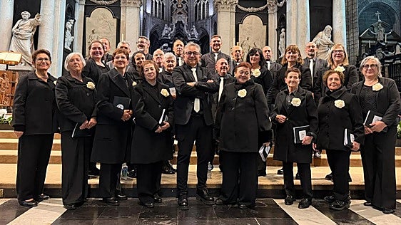 El coro de Fuentearmengil en la catedral de Gante.