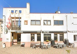 Vista del bar de Torrecilla del Monte, en Burgos.