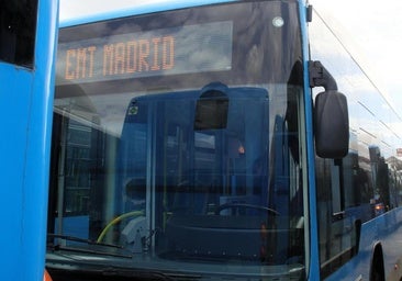 Autobuses de EMT Madrid que ahora funcionan en Burgos.