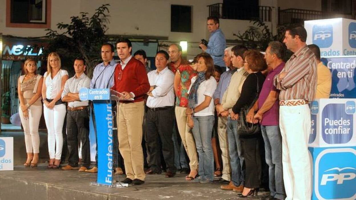 Mítin de Soria en Corralejo