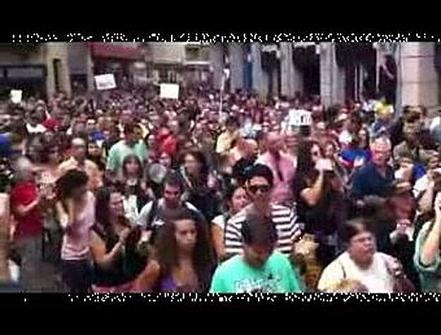 Cacerolada de los Indignados en Las Palmas de Gran Canaria