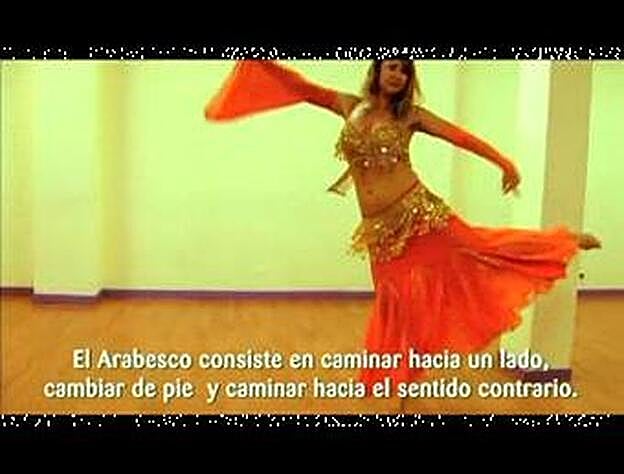 Danza del vientre: paso El arabesco
