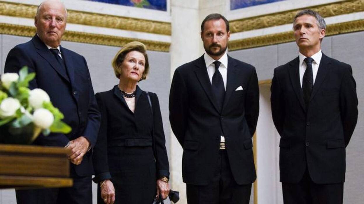 Muestra de duelo en Noruega