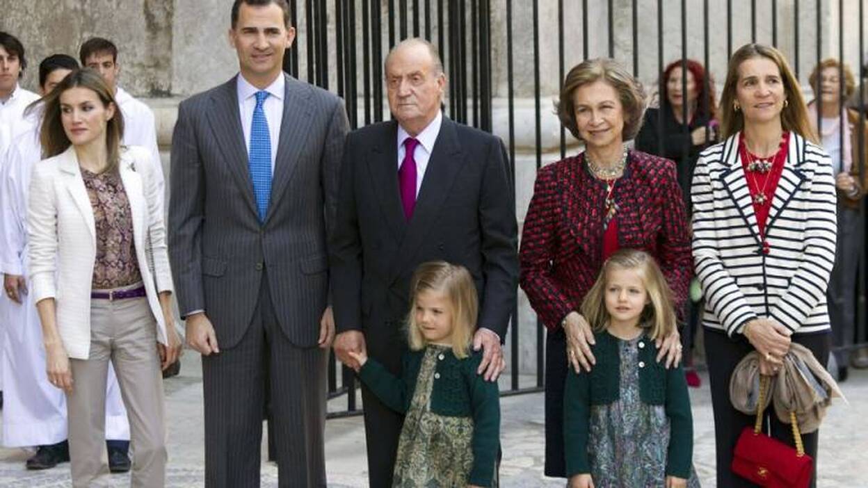 La Familia Real en Palma, sin la infanta Cristina