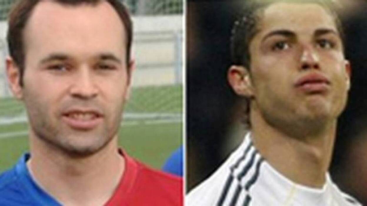 Cristiano Ronaldo y Andrés Iniesta, líderes en las redes sociales