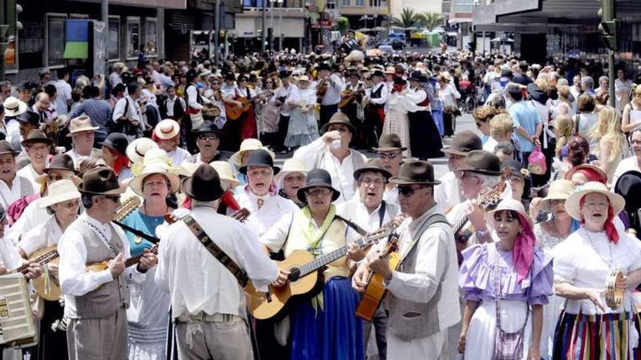Fiesta y romería en la capital grancanaria