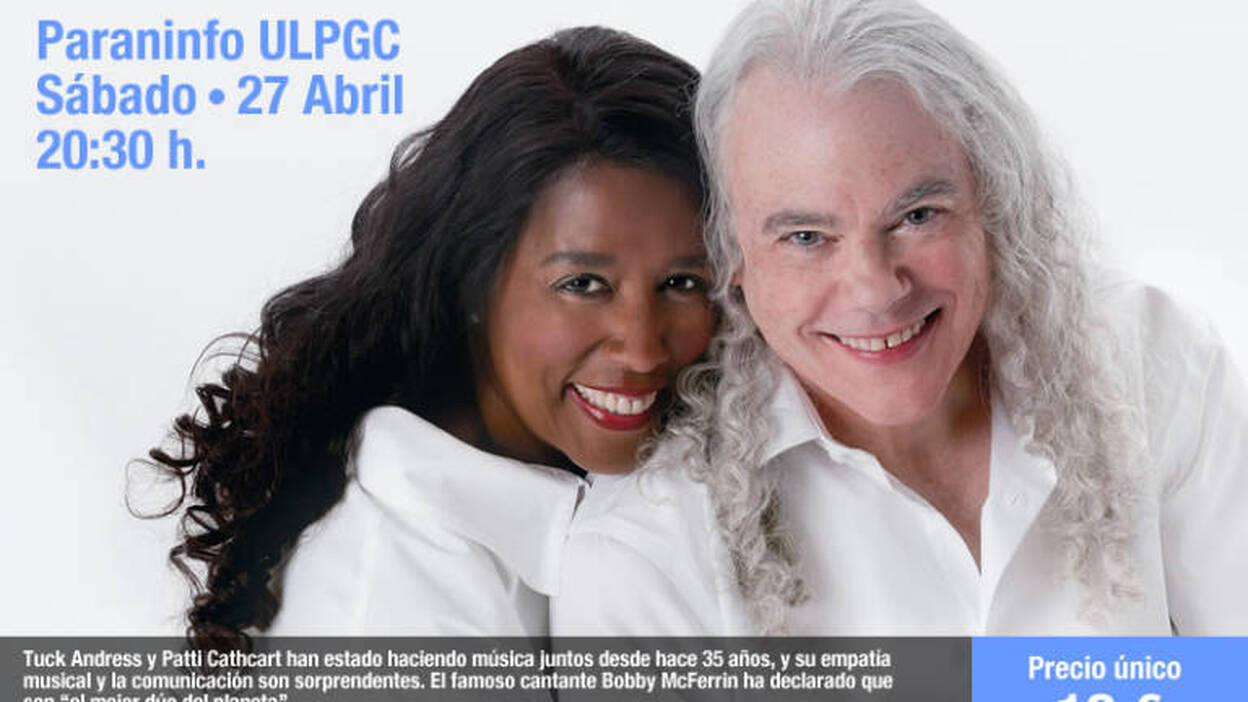 El dúo Tuck & Patti, este sábado en el Paraninfo