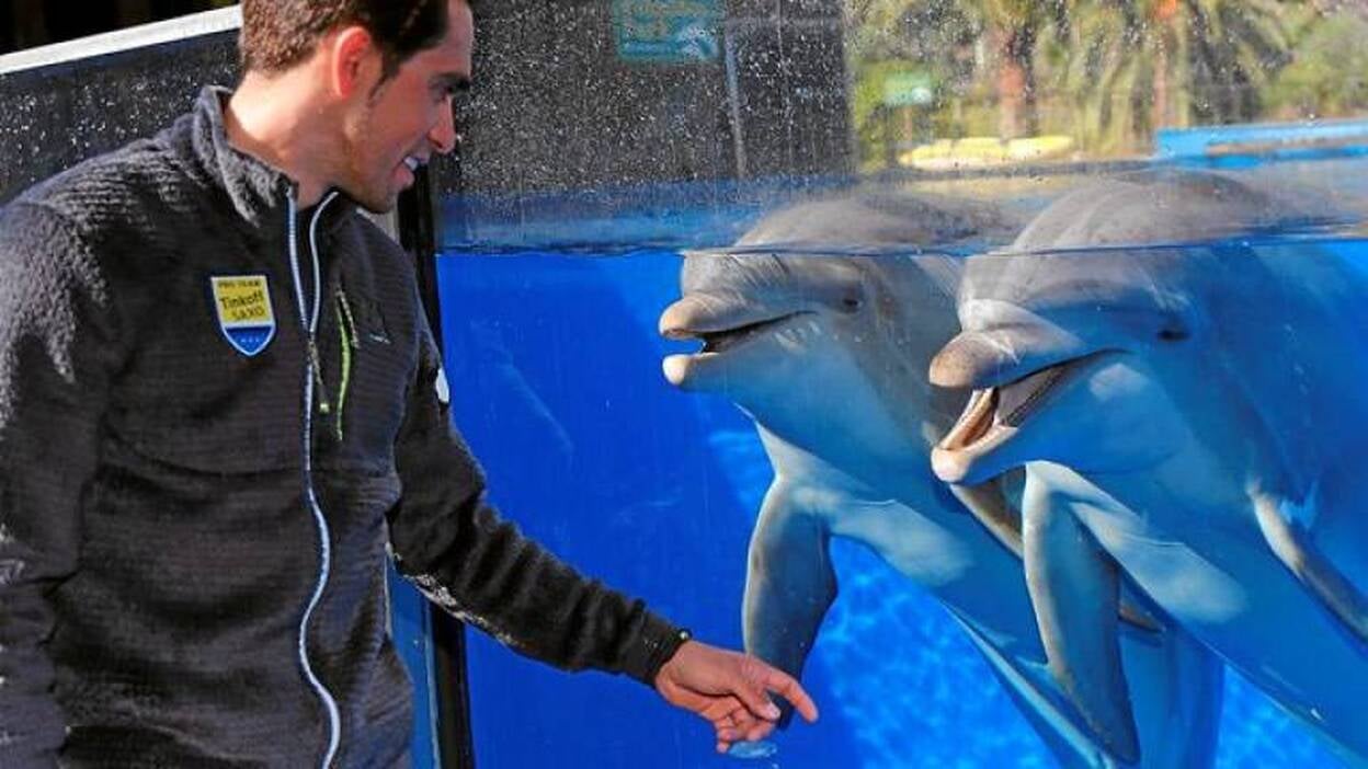 Contador, maravillado con Palmitos Park