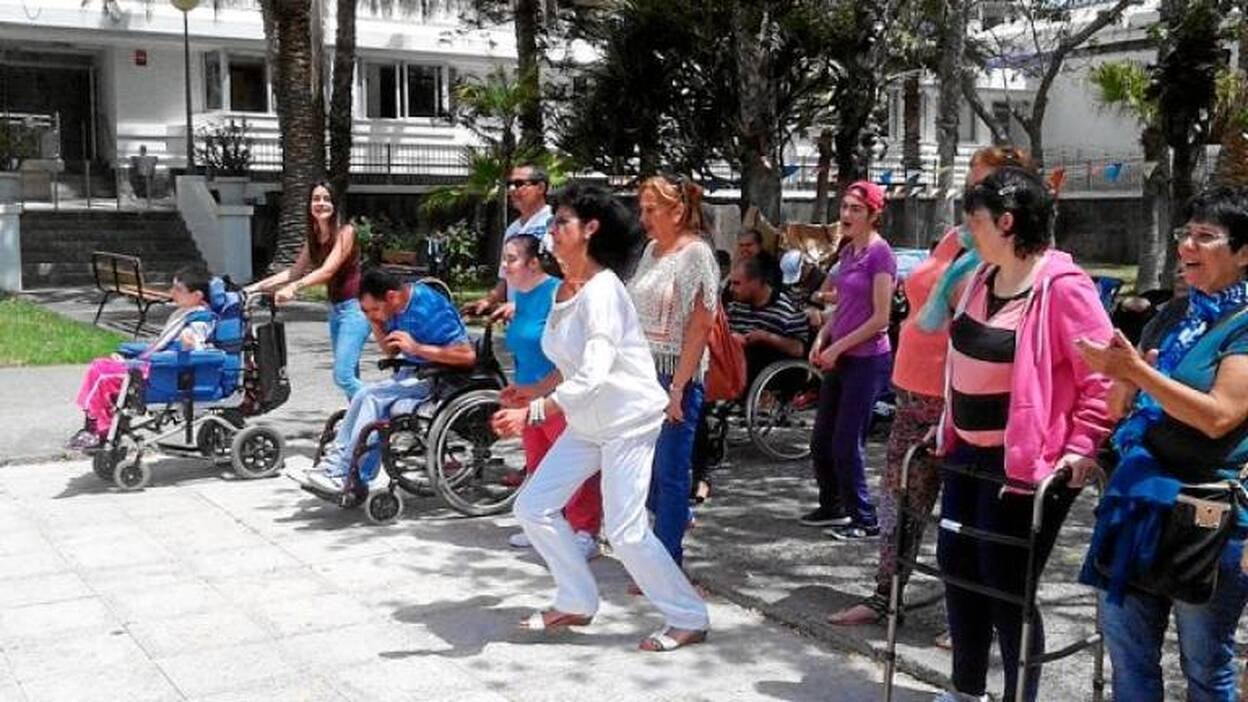 San Juan de Dios, con las familias