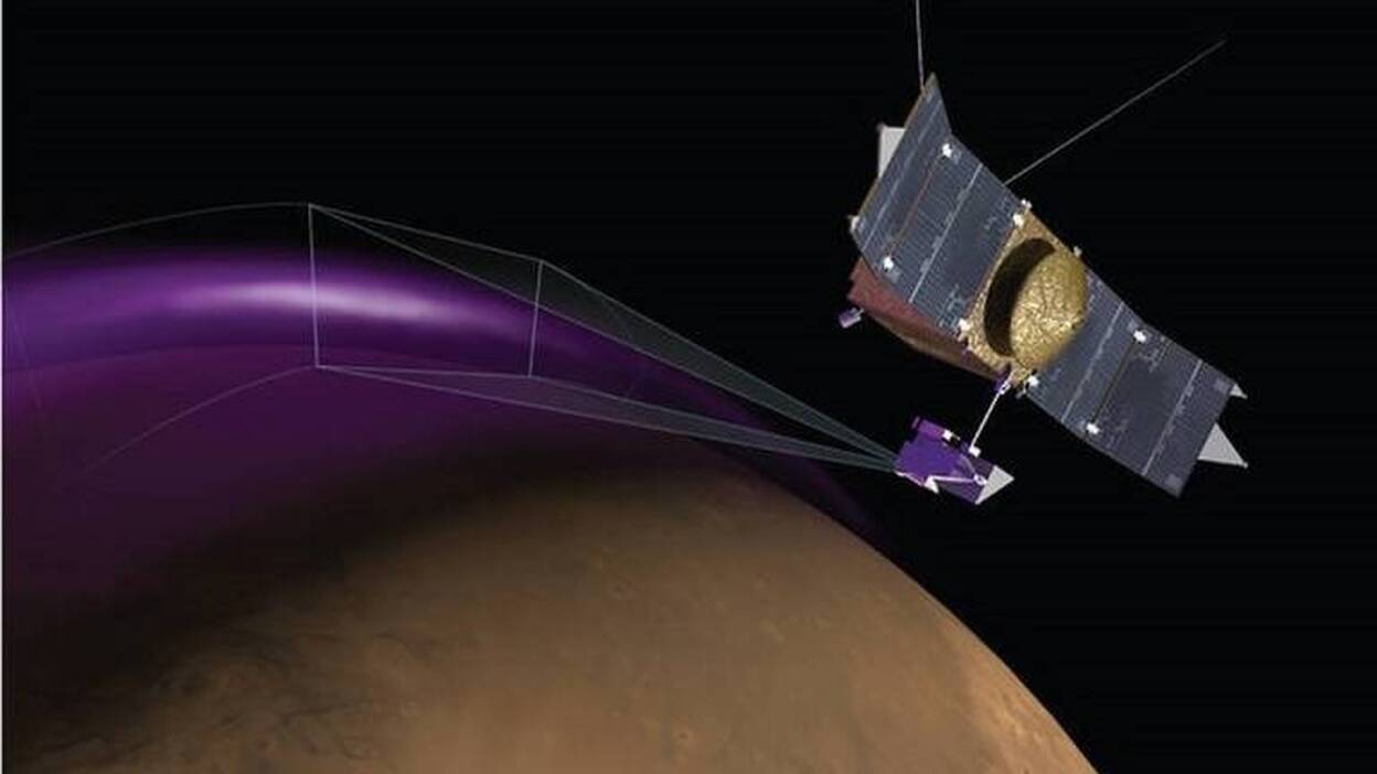 La NASA detecta auroras y una extraña nube de polvo alrededor de Marte