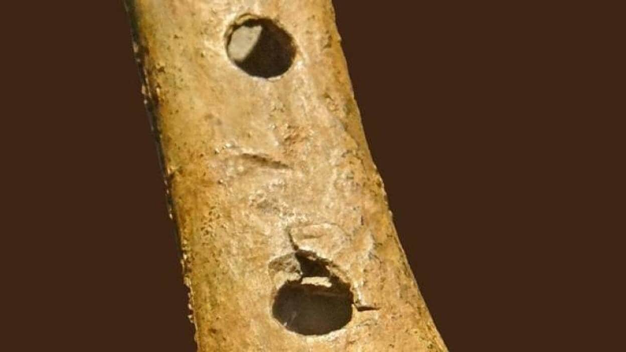 Las flautas de hueso 'construidas' por los neandertales eran mordidas por las hienas