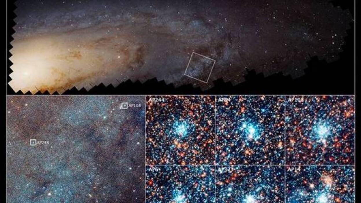 El telescopio Hubble revela cómo nacen estrellas en la galaxia vecina
