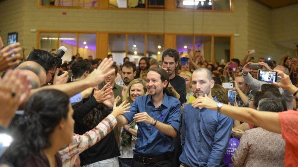 Acto electoral de Podemos en la ULL
