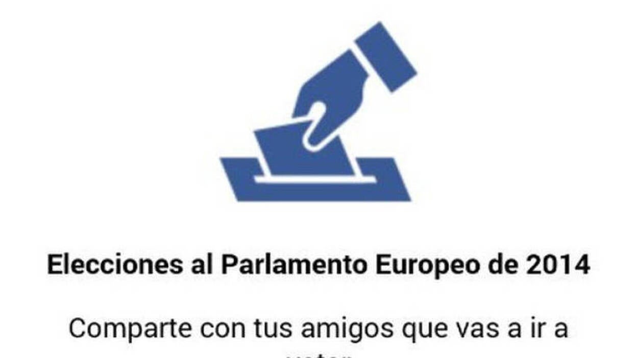 Facebook activará el domingo el botón 'He votado' para animar a votar
