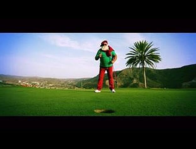 Papá Noel felicita las fiestas desde Canarias