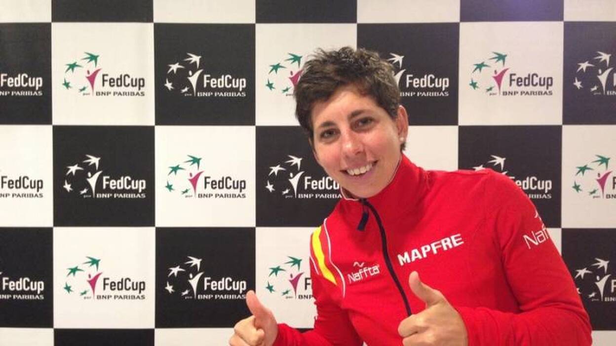 Carla Suárez pone el 2-0 para el combinado nacional