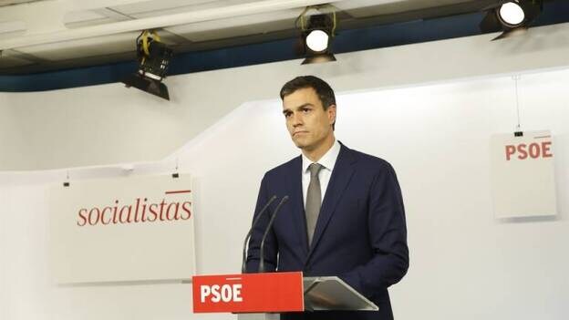 Sánchez anuncia que el PSOE votará no a la investidura y a los presupuestos