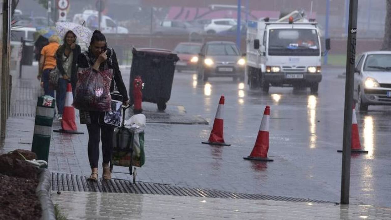 Lluvia y frío en la capital grancanaria