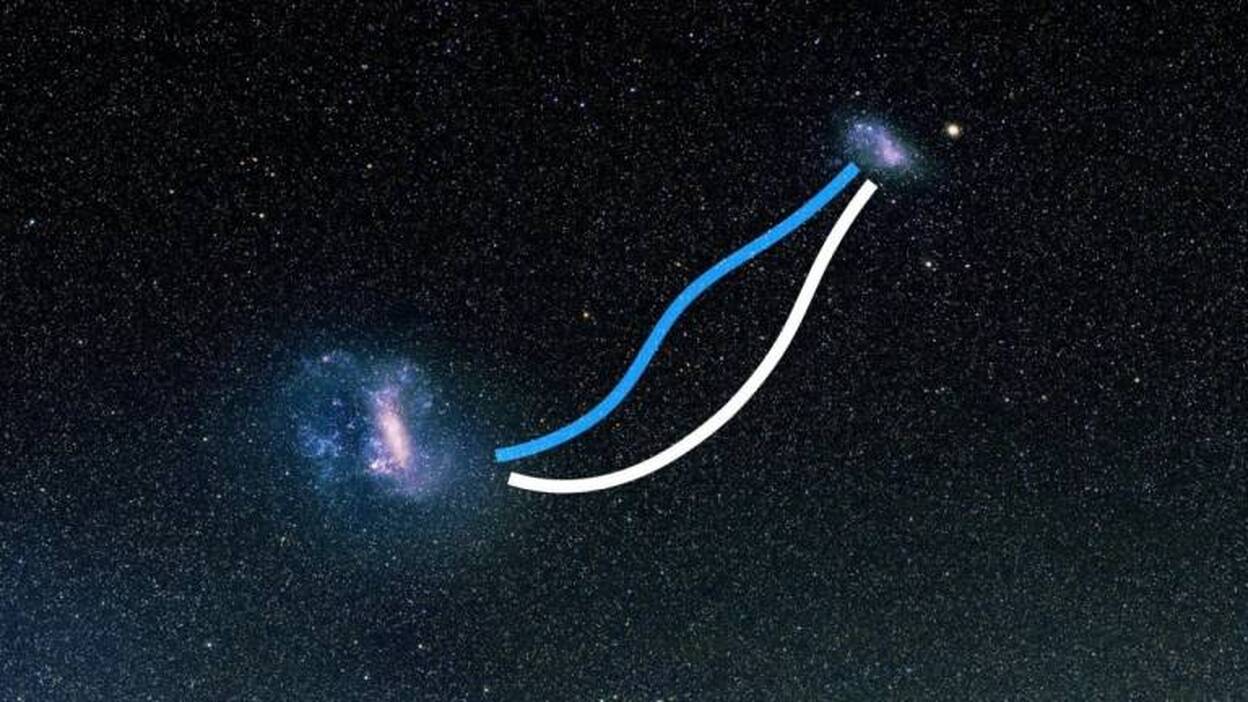 Un puente de estrellas conecta las Nubes de Magallanes