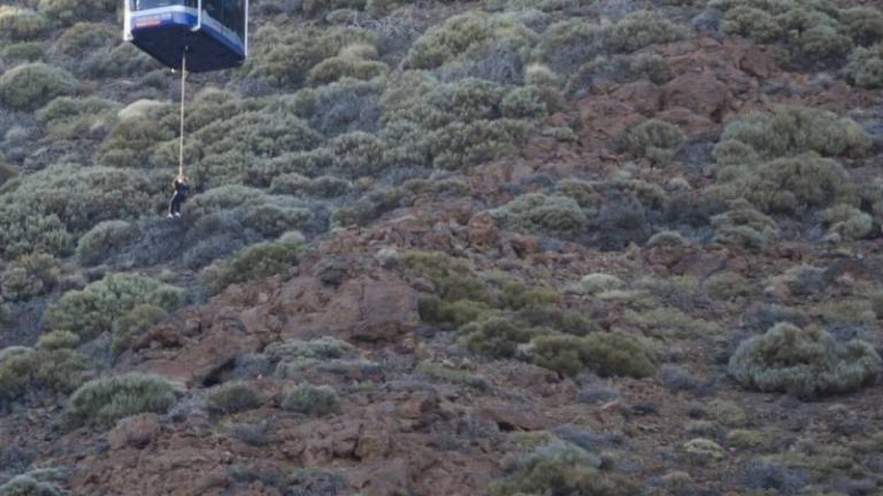 Atrapados en el teleférico del Teide