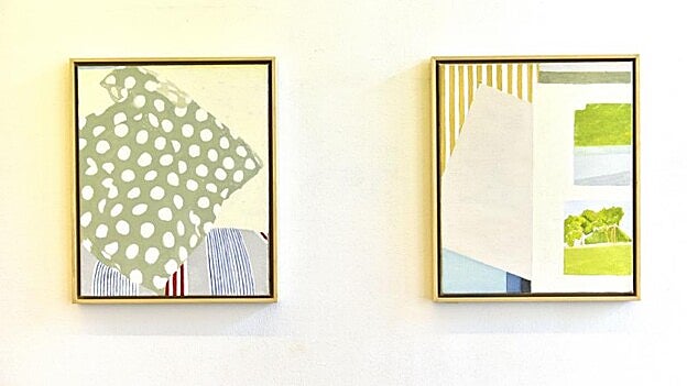 Dos de las piezas expuestas en  Resum.  /  Arcadio Suárez