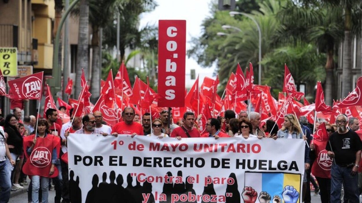 Los sindicatos protestan en las calles contra la precariedad laboral
