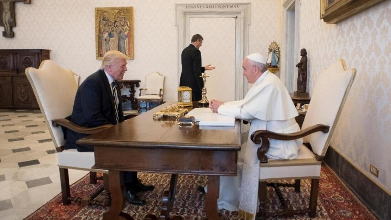Trump: "Con el papa, un encuentro fantástico"