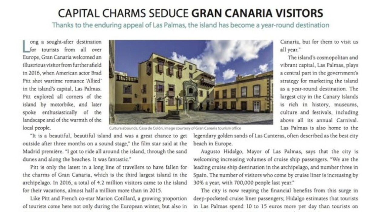 Newsweek invita a invertir en Gran Canaria