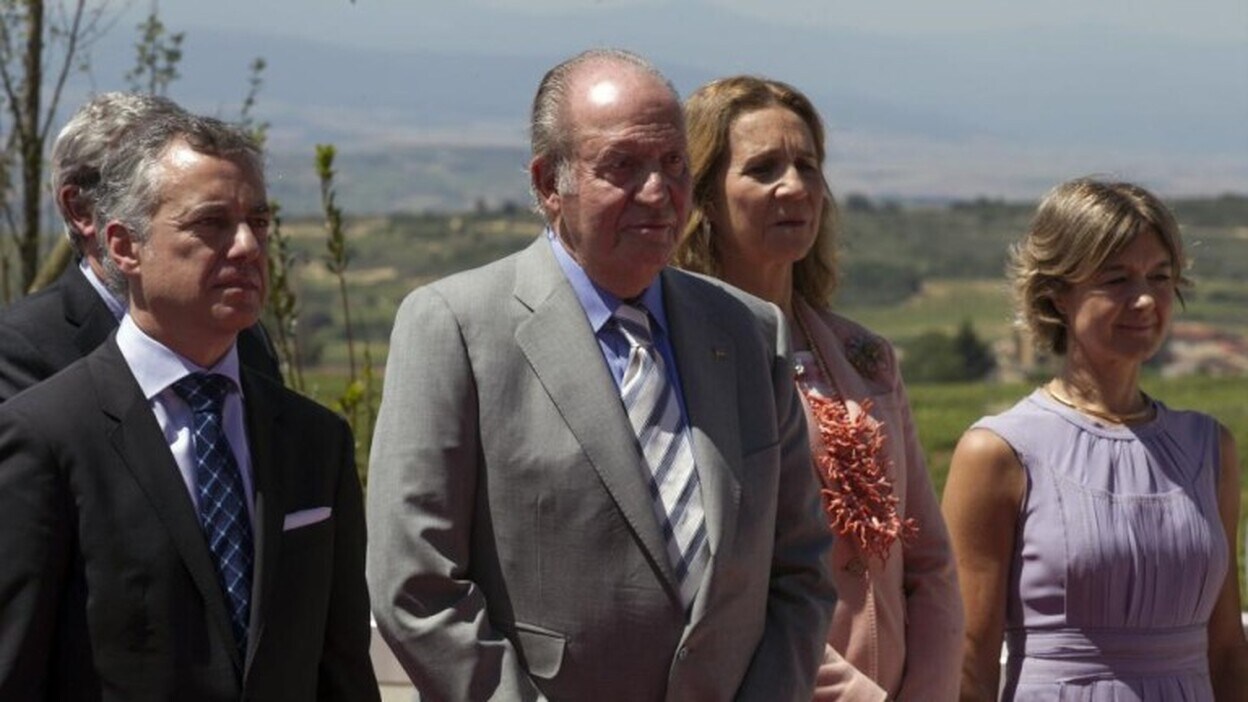 El rey Juan Carlos preside la inauguración de la bodega BRVs