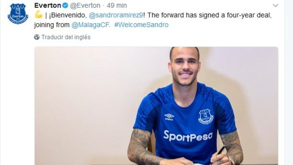 Sandro ficha por el Everton