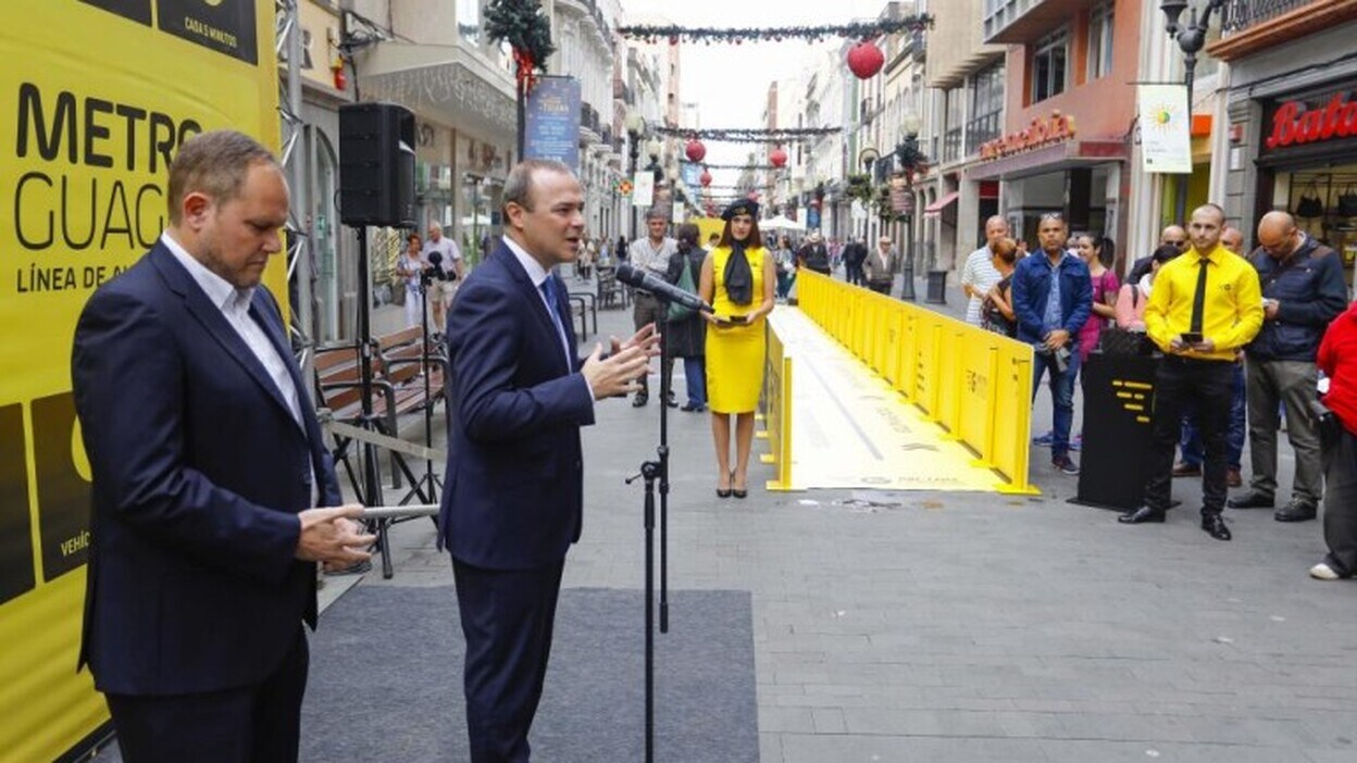 Hidalgo viaja a Madrid para la financiación de MetroGuagua