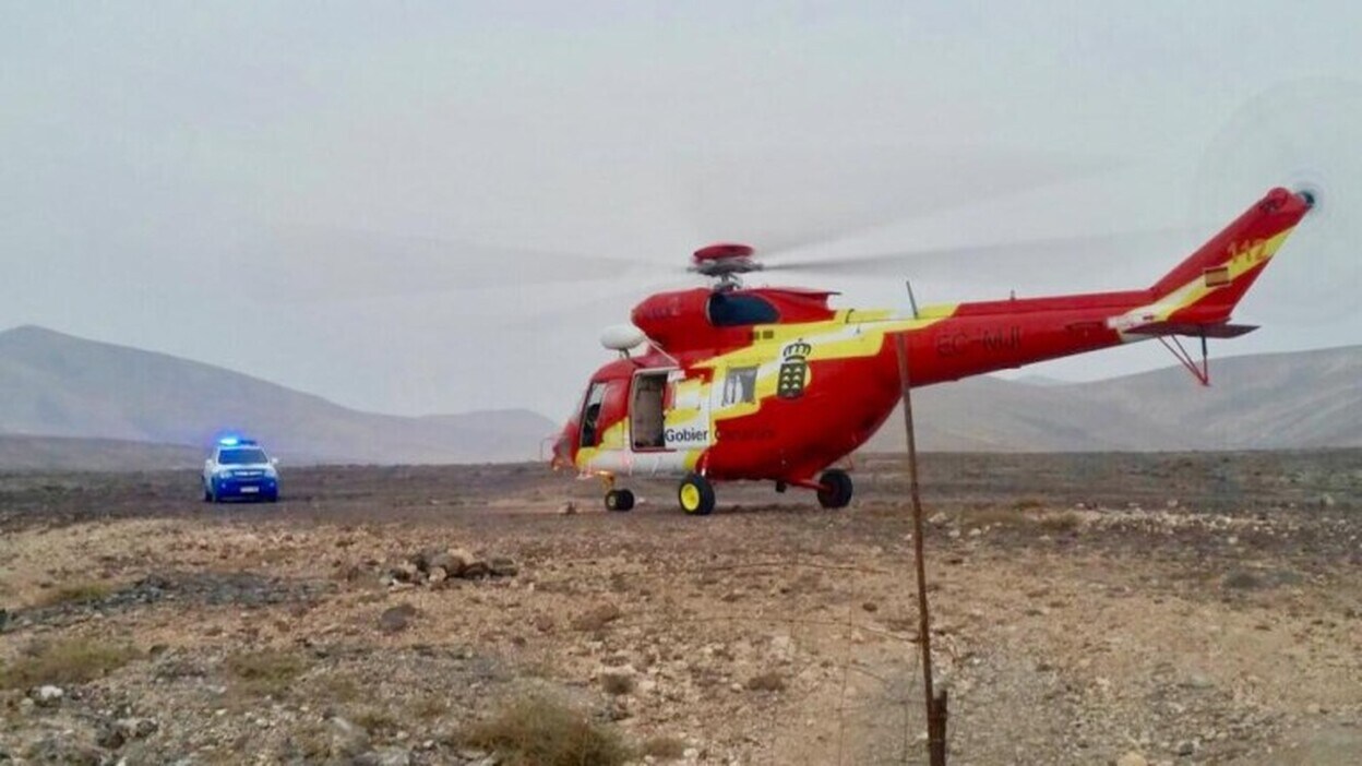 Rescatado tras una caída en Cuevas de Ajuy