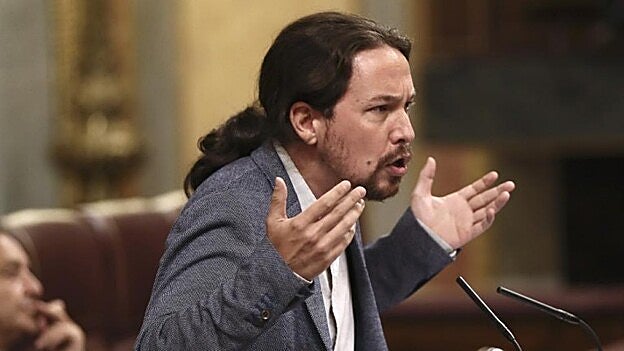 Pablo Iglesias, de Podemos. /  EFE