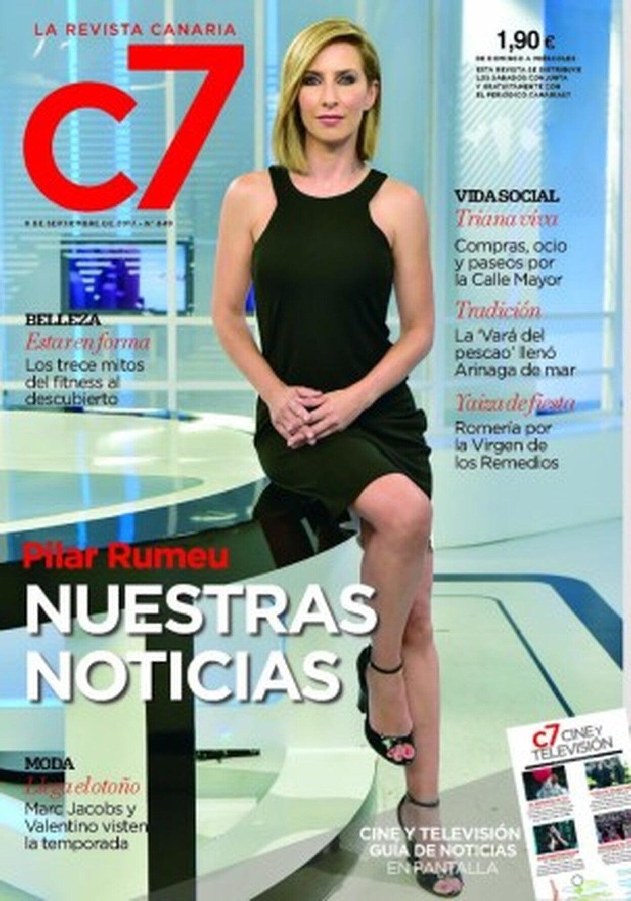 La periodista Pilar Rumeu en C7