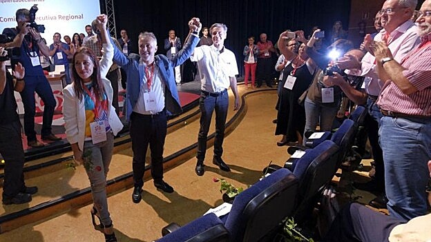 Torres, Aguilar y Hernández escenifican la unidad del PSOE canario