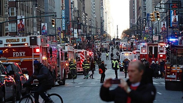 Cuatro heridos en un atentado en Nueva York