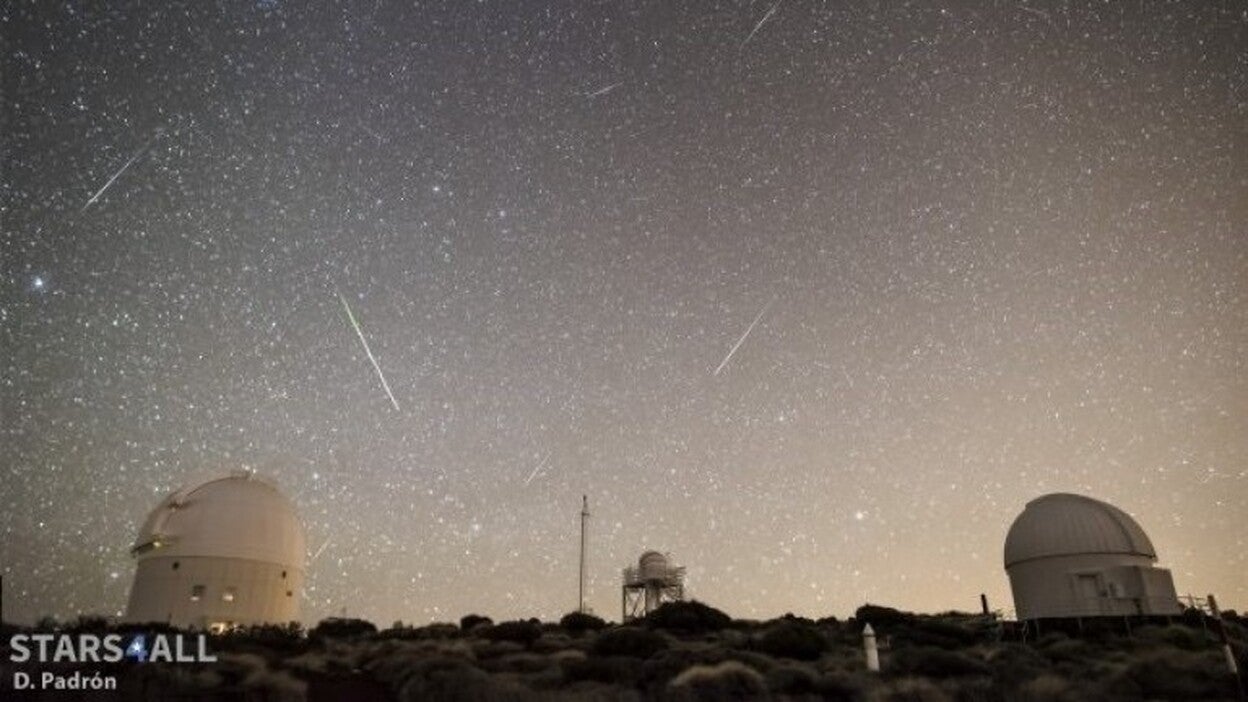 Primera lluvia de estrellas del año desde Tenerife