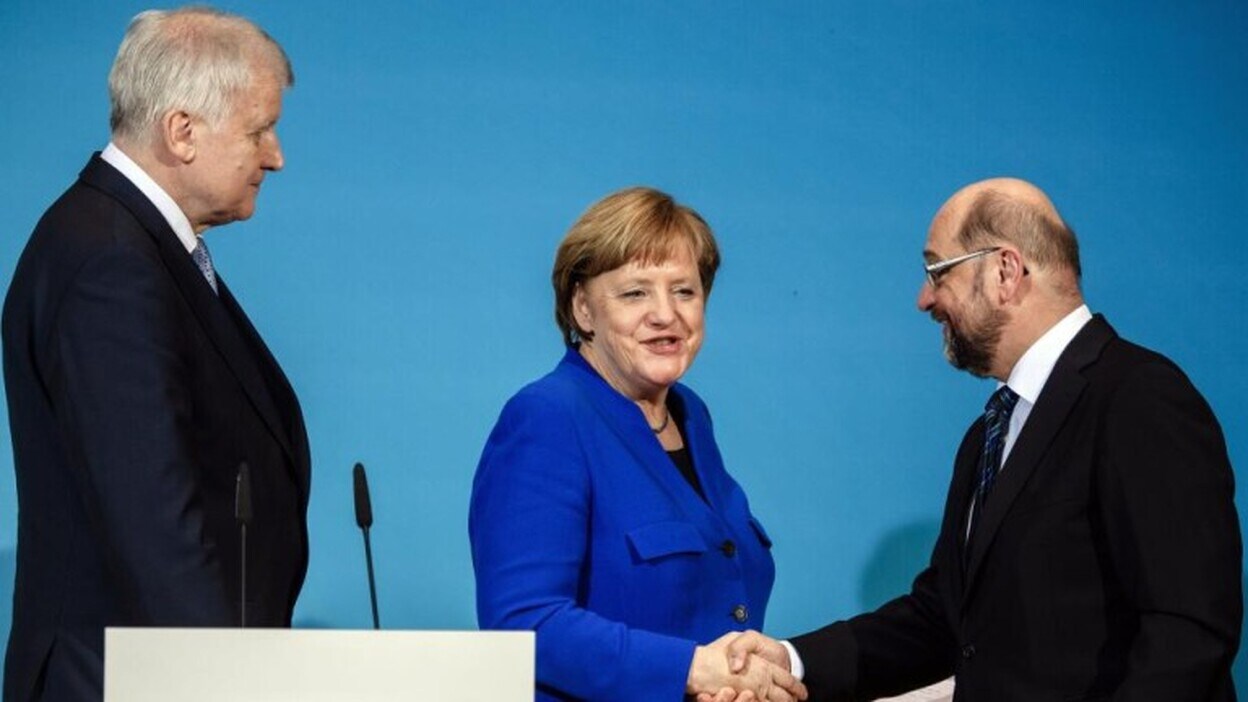 El acuerdo de gobierno en Alemania fuerza la caída de Schulz