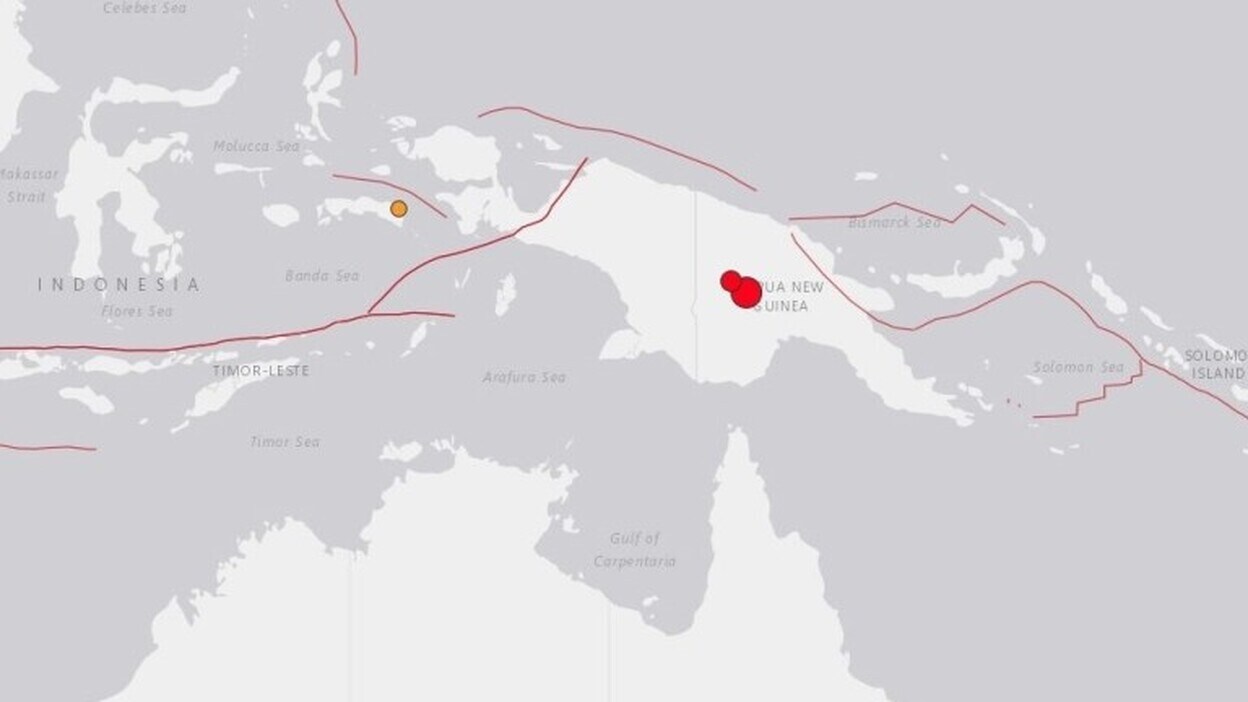 Dos terremotos sacuden Papúa Nueva Guinea