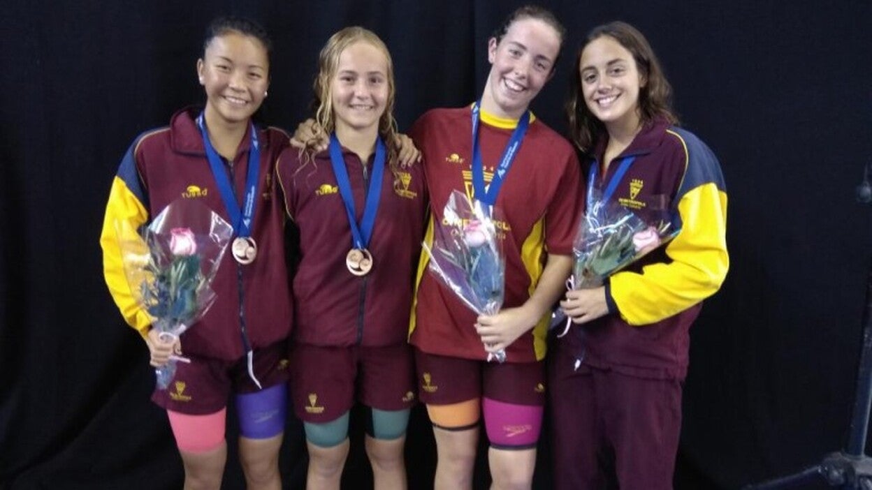 El Metropole, bronce en el 4x100 femenino infantil