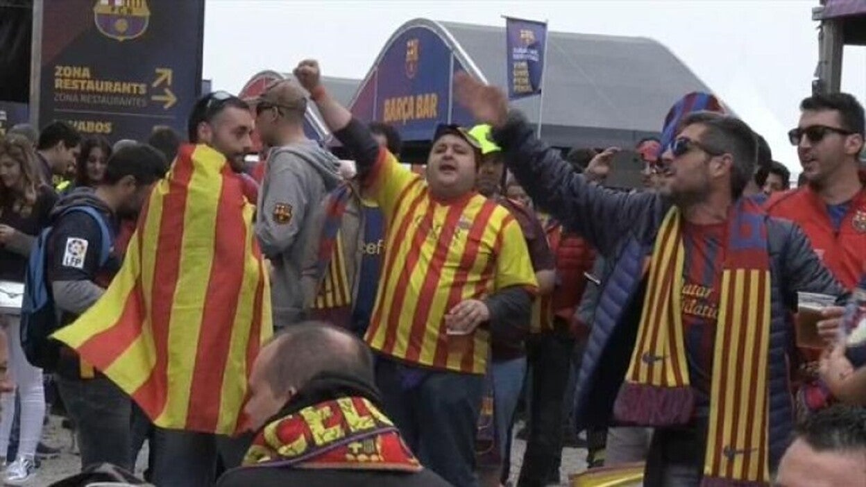 El barcelonismo vuelve a vivir una fiesta en Madrid previa a la final