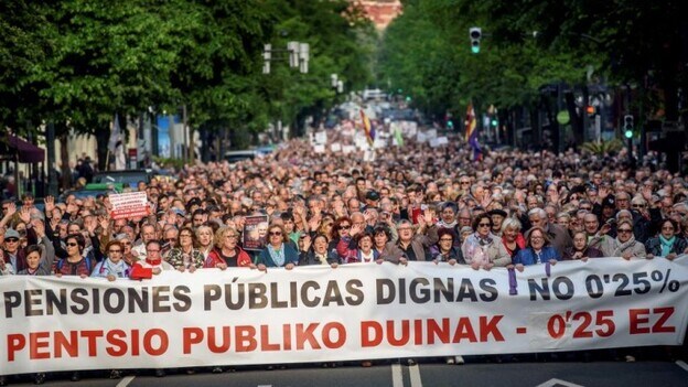 Miles de personas toman de nuevo las calles para exigir pensiones dignas